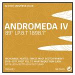 Andromeda IV, Scotch Universe - 1st Fill St.Martinique Rum Cask, 58,1 %, 0,7 Lt. 