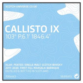 Callisto IX - Islay Single Malt - 1st Fill Marsala Wine Barrique - Scotch Universe, 59,8%, 0,7lt 