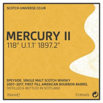Mercury II Speyside Single Malt, Scotch Universe, 59,0 %, 0,7 Lt. 