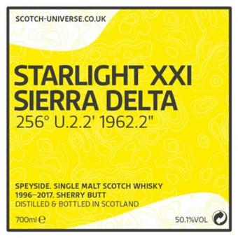 Starlight XXI, Scotch Universe - Oloroso Sherry Butt, 50,1 %, 0,7 Lt. 