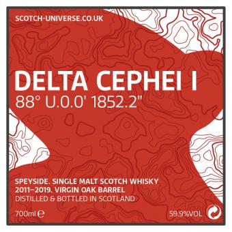Delta Cephei I, Scotch Universe, Speyside Single Malt - Virgin Oak Barrel, 59,9 %, 0,7 Lt. 